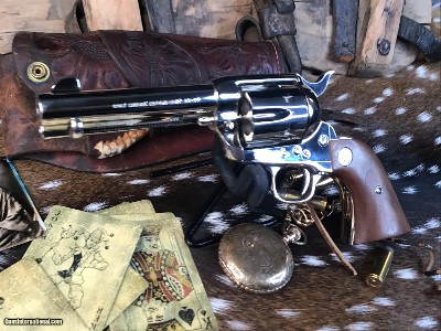 1991 Mfg. Colt SAA , 4 3/4 Inch, .44-40 Winchester, Nickel Finish, Boxed, Unfired. Trades Welcome. - Image 6 of 25