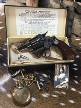 1930 Colt Bankers Special, Boxed, Engraved, .38 S&W. Trades Welcome.