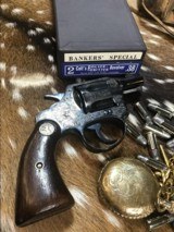 1930 Colt Bankers Special, Boxed, Engraved, .38 S&W. Trades Welcome. - 3 of 25