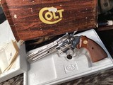 1978 Colt Diamondback Revolver, .22 LR, Nickel, Boxed 6 inch, Trades Welcome