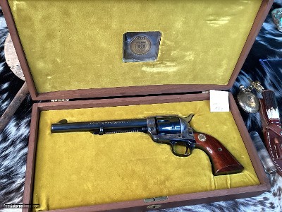 1971 Colt SAA, .7.5 inch, .45 Colt, 100 yr. NRA , Cased , Unfired. Trades Welcome.