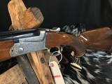 SKB 600 Trap Shotgun O/U , Nickel Engraved, .32 inch, Boxed, Trades Welcome. - 6 of 25