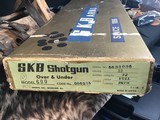 SKB 600 Trap Shotgun O/U , Nickel Engraved, .32 inch, Boxed, Trades Welcome. - 2 of 25