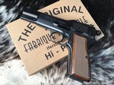 FN Herstal Browning High Power Pistol, Tangent Sight, Slotted Backstrap, Unfired 99%. Trades Welcome - 16 of 17