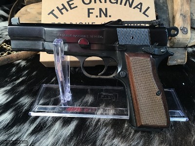 FN Herstal Browning High Power Pistol, Tangent Sight, Slotted Backstrap, Unfired, 99% Condition. Trades Welcome - Image 9 of 22