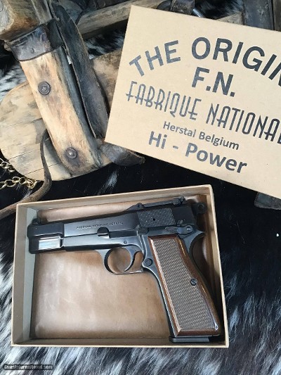 FN Herstal Browning High Power Pistol, Tangent Sight, Slotted Backstrap, Unfired, 99% Condition. Trades Welcome - Image 8 of 22