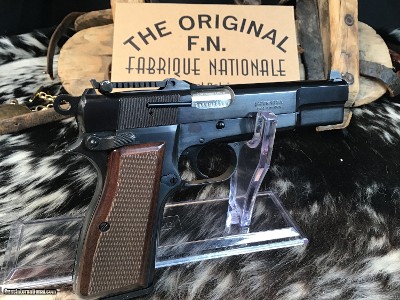 FN Herstal Browning High Power Pistol, Tangent Sight, Slotted Backstrap, Unfired, 99% Condition. Trades Welcome - Image 5 of 22