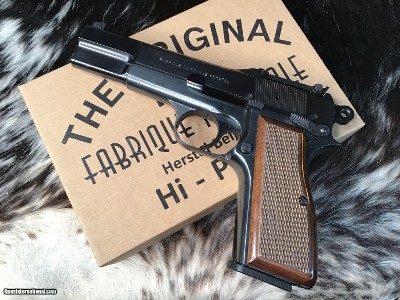 FN Herstal Browning High Power Pistol, Tangent Sight, Slotted Backstrap, Unfired, 99% Condition. Trades Welcome - Image 18 of 22