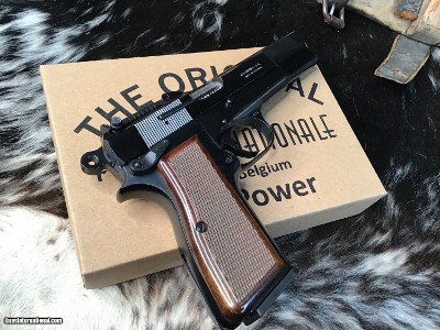 FN Herstal Browning High Power Pistol, Tangent Sight, Slotted Backstrap, Unfired, 99% Condition. Trades Welcome - Image 2 of 22