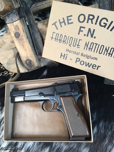 FN Herstal Browning High Power Pistol, Tangent Sight, Slotted Backstrap, Unfired, 99% Condition. Trades Welcome - Image 3 of 22