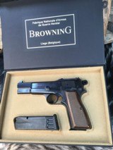 FN Herstal Browning High Power Pistol, Tangent Sight, Slotted Backstrap, Unfired 99%. Trades Welcome - 13 of 22