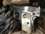 1908 Colt Pocket .25, Born 1916, Nickel, Pearls, Orig Box, Pistol Appears Unfired.
Trades Welcome - 12 of 25