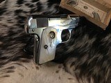 1908 Colt Pocket .25, Born 1916, Nickel, Pearls, Orig Box, Pistol Appears Unfired.
Trades Welcome - 2 of 25