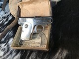 1908 Colt Pocket .25, Born 1916, Nickel, Pearls, Orig Box, Pistol Appears Unfired.
Trades Welcome - 7 of 25