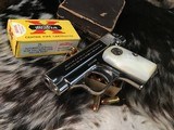 1908 Colt Pocket .25, Born 1916, Nickel, Pearls, Orig Box, Pistol Appears Unfired.
Trades Welcome - 11 of 25