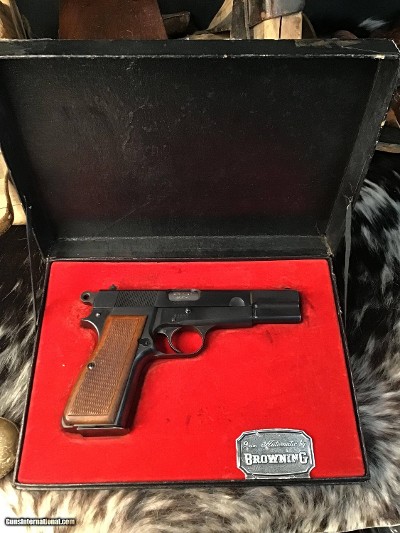1954 Belgium Browning High Power W/Box, Thumbprint Slide, .9mm, Original High Condition. Trades Welcome - Image 10 of 21