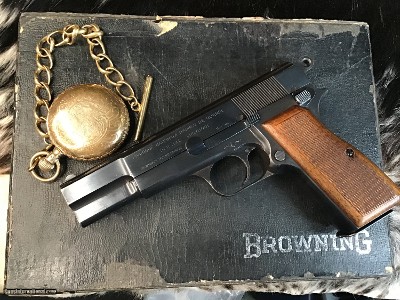1954 Belgium Browning High Power W/Box, Thumbprint Slide, .9mm, Original High Condition. Trades Welcome - Image 17 of 21