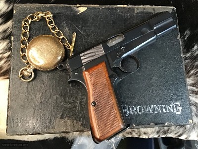 1954 Belgium Browning High Power W/Box, Thumbprint Slide, .9mm, Original High Condition. Trades Welcome - Image 19 of 21