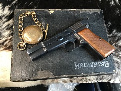 1954 Belgium Browning High Power W/Box, Thumbprint Slide, .9mm, Original High Condition. Trades Welcome - Image 7 of 21