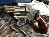 1969 Smith & Wesson model 60 .38 Chiefs Special Stainless, Factory “A” Engraved W/ Box,Tools. Trades Welcome - 2 of 21