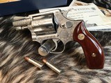 1969 Smith & Wesson model 60 .38 Chiefs Special Stainless, Factory “A” Engraved W/ Box,Tools. Trades Welcome - 8 of 21