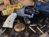 S Prefix Engraved Smith & Wesson, M& P ,Mother of Pearl Grips W/Gold Inlay, Cased.
Trades Welcome - 3 of 22