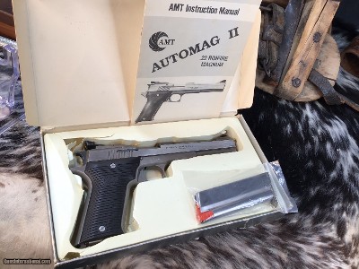 AMT AutoMag II, .22 Magnum Semi Auto, Boxed W/2 Mags. Trades Welcome - Image 16 of 17