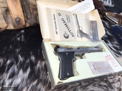 AMT AutoMag II, .22 Magnum Semi Auto, Boxed W/2 Mags. Trades Welcome - Image 5 of 17