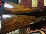 James Purdey & Sons Best Quality Sidelock Ejector,
Sequential Pair SxS London Hand Built Game Guns in Leather Motorcoach Case. Trades Welcome. - 19 of 25