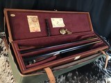 James Purdey & Sons Best Quality Sidelock Ejector,
Sequential Pair SxS London Hand Built Game Guns in Leather Motorcoach Case. Trades Welcome. - 25 of 25