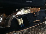 KRIEGHOFF K-80 SPORTER, HERITAGE GAME SCENE III, GOLD 12 Ga., KATI MAU ENGRAVED,CASED, NEW. TRADES WELCOME - 2 of 24