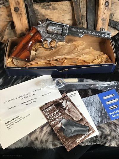 Smith & Wesson model 66-1 Factory “A” Engraved, Unfired in Box, .357 Mag,Gorgeous. Trades Welcome!