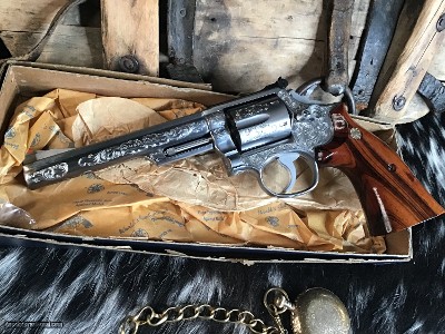 Smith & Wesson model 66-1 Factory “A” Engraved, Unfired in Box, .357 Mag,Gorgeous. Trades Welcome! - Image 7 of 25