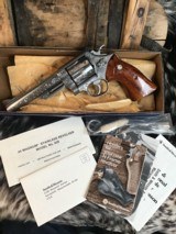 Factory “A” Engraved 1980 Mfg. N Framed Smith & Wesson .44 Magnum Stainless model 629 Unfired in Box. Trades Welcome - 9 of 19