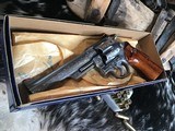 Factory “A” Engraved 1980 Mfg. N Framed Smith & Wesson .44 Magnum Stainless model 629 Unfired in Box. Trades Welcome - 18 of 19