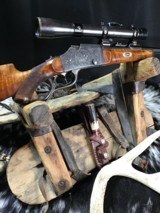 Pre WWII German Stalking Rifle, Full Engraved, Double Set Trigger, German Scope on Claw mts. Trades Welcome - 6 of 23