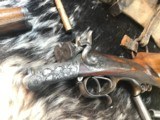 Antique German Drilling, SxS 16 Ga,& Centerfire Rifle bottom, Engraved W/ .410 Ga. inserts. Trades Welcome. - 5 of 25