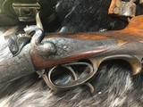 Antique German Drilling, SxS 16 Ga,& Centerfire Rifle bottom, Engraved W/ .410 Ga. inserts. Trades Welcome. - 12 of 25