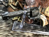 1901 Colt SAA , 4 3/4 inch, 38/40, 100% coverage Hand Engraved, Stag’s , Trades Welcome. - 17 of 23