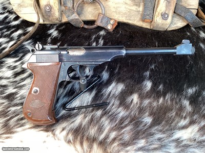 First Year, 1961 Walther PP Sport .22LR, 8 inch threaded barrel. Rare German PP Target Model