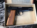 1969 Mfg. Belgium Browning T Series Hi-Power 9 mm Pistol, Original Box & Manual. Trades Welcome - 7 of 25