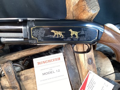 Winchester Grade IV Model 12 Special Edition, Gold Inlayed, Engraved, NOS Unfired, .20 Ga. Boxed. Trades Welcome - Image 10 of 20