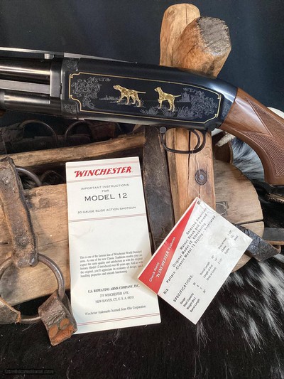 Winchester Grade IV Model 12 Special Edition, Gold Inlayed, Engraved, NOS Unfired, .20 Ga. Boxed. Trades Welcome - Image 11 of 20