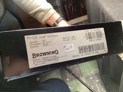NOS 1989 Mfg. Browning Model 12 Grade V Gold Engraved LNIB, .20 Ga. Trades Welcome. - Image 4 of 19