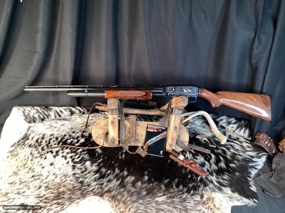 NOS 1989 Mfg. Browning Model 12 Grade V Gold Engraved LNIB, .20 Ga. Trades Welcome. - Image 3 of 19