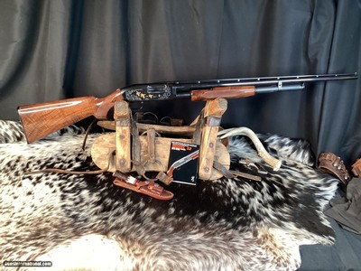NOS 1989 Mfg. Browning Model 12 Grade V Gold Engraved LNIB, .20 Ga. Trades Welcome. - Image 13 of 19