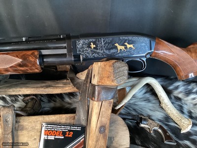 NOS 1989 Mfg. Browning Model 12 Grade V Gold Engraved LNIB, .20 Ga. Trades Welcome. - Image 6 of 19