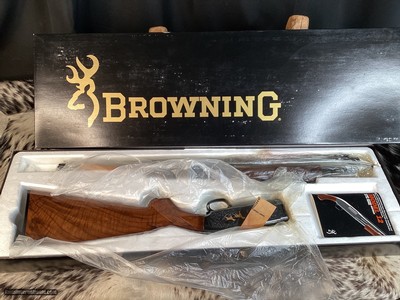 NOS 1989 Mfg. Browning Model 12 Grade V Gold Engraved LNIB, .20 Ga. Trades Welcome.