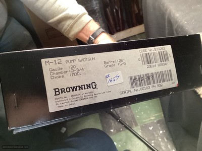 NOS 1989 Mfg. Browning Model 12 Grade V Gold Engraved LNIB, .20 Ga. Trades Welcome. - Image 12 of 19