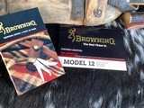 1990 Mfg. Browning Model 12 Grade V Pump Shotgun Chambered in .28 Ga. Unfired, Boxed. Trades Welcome - 15 of 16